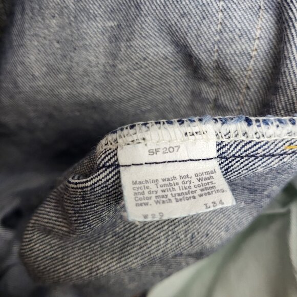 Levi’s 505-0216 Jeans 29x33 Dark Wash Straight Leg Denim USA Made 80s TAG 29X34 - Picture 12 of 12